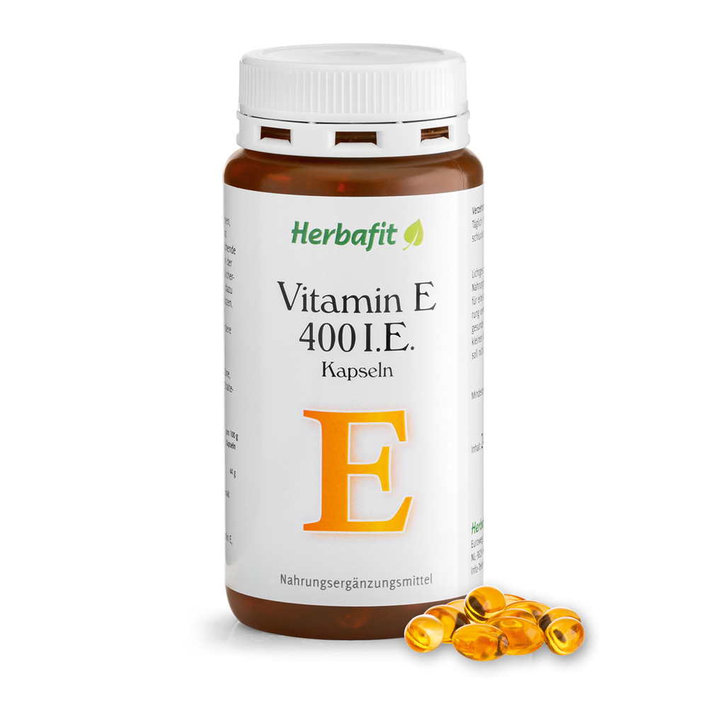 Wierook Tips matras Vitamin E 400 I.U. Capsules » Order online now | Herbafit