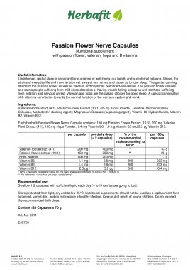 Passion Flower Nerves Capsules 75 g