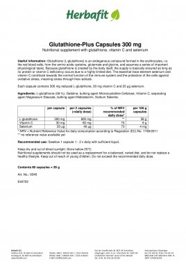 Glutathione-Plus Capsules 300 mg 33 g