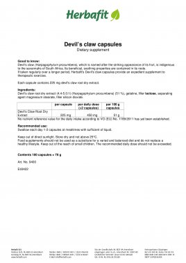 Devil's Claw Capsules 78 g